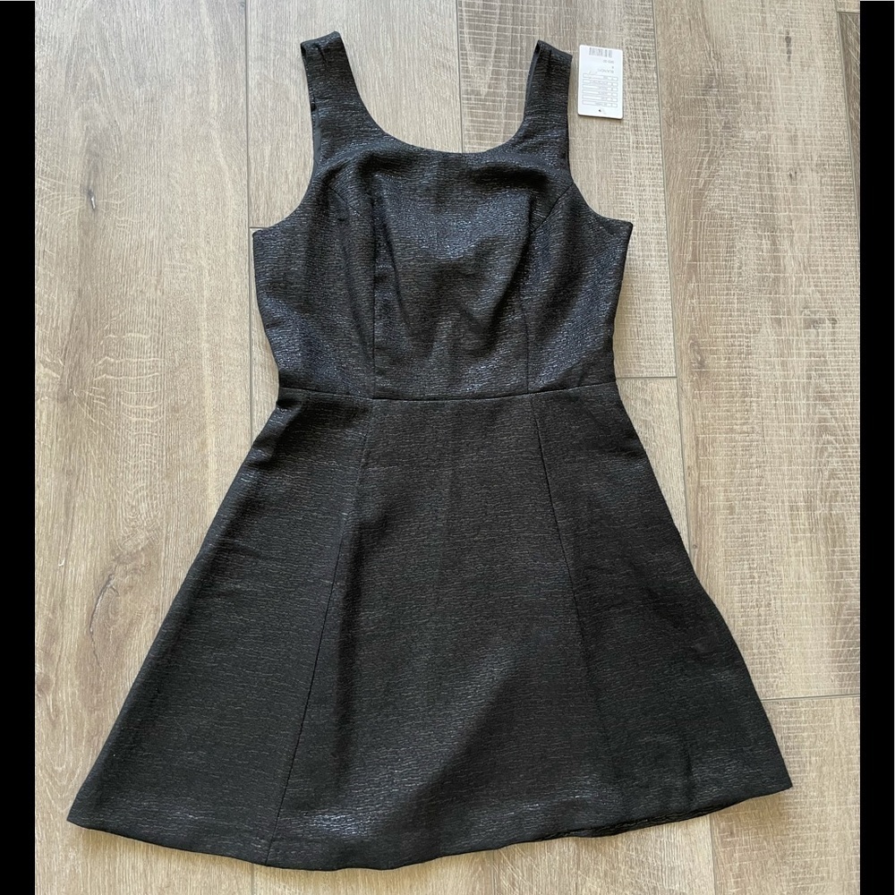 Cooperative Shimmery Sparkle Bow Dress in Black